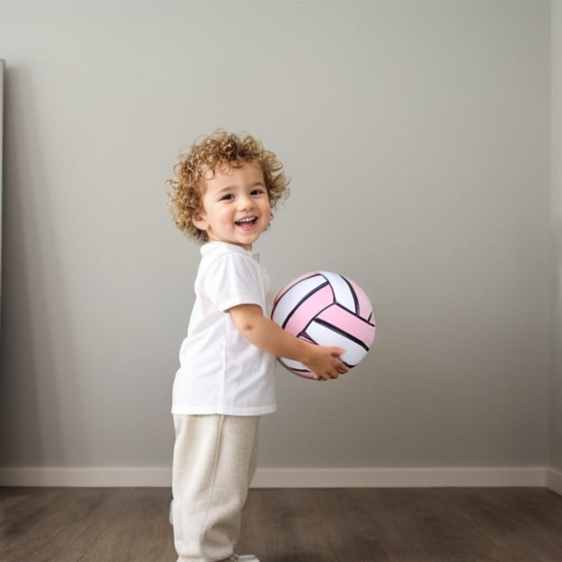 JSNING Pink Volleyball,Official Size 5,Volley Lite,for Outdoor Indoor Beach Game - Image 4